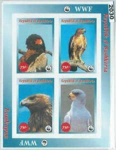 M2030 - RUSSIAN STATE, MINIATURE SHEET: WWF, Birds of Prey-