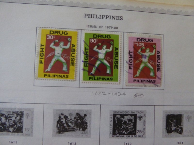 Philippines 1978-1991 Stamp Collection on Album Pages