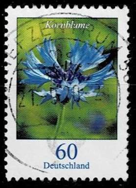 Germany 2018,Sc.#3103 used, Flower: Cornflower (Centaurea cyanus)