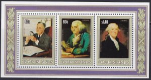 1982 Cook Islands 837-839/B126 Painting / Presidents of United States 7,50 €
