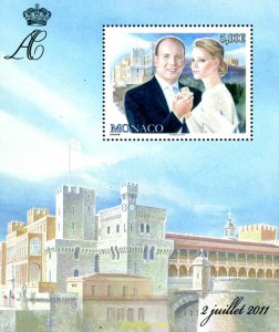 265567 MNH MONACO 2011 BODA DEL PRINCIPE ALBERTO II CON CHARLENE WITTSTOCK