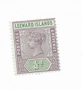 Leeward Islands #1 MH - Stamp - CAT VALUE $3.75