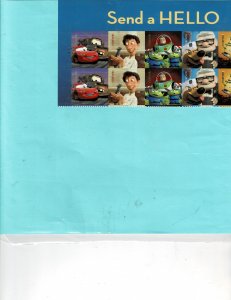 Disney Send a Hello Pixar Forever US Postage Half-Sheet #4553-57 VF MNH