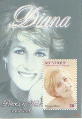 Princess Diana 1961-1997, S/S 1 Stamp, STVM08004*