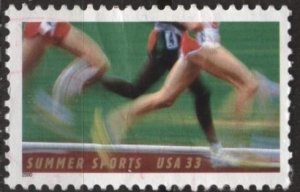 US 3397 (used) 33¢ summer sports: running (2000)