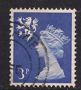 Scotland GB 1974 QE2 3p Blue Machin used SG S16 ( F15 )