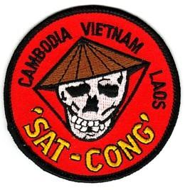 SAT CONG, CAMBODIA, VIETNAM, LAOS - SKULL PATCH