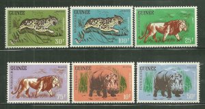 Guinea MNH 248-53 Animals SCV 7.80