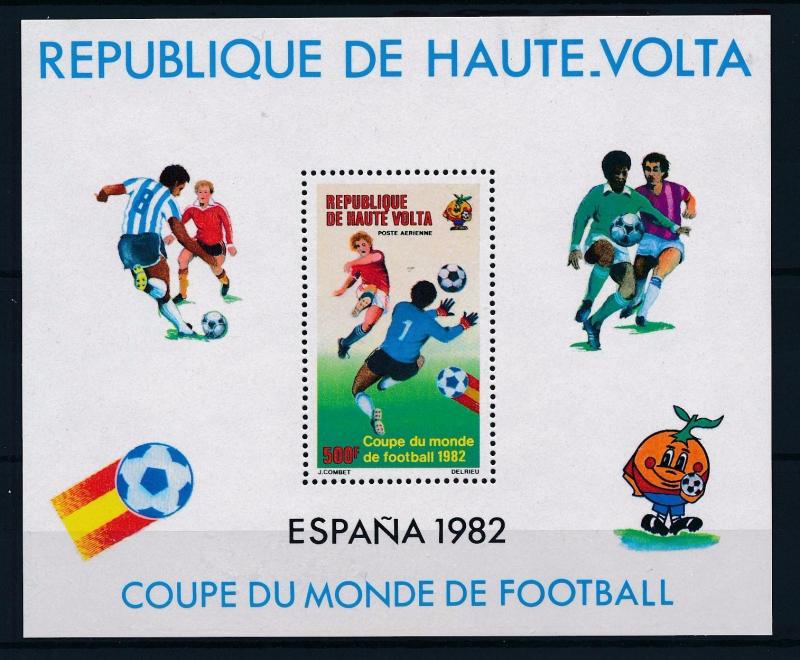 [59456] Burkina Faso Upper Volta 1982 World Cup Soccer Football Spain MNH Sheet