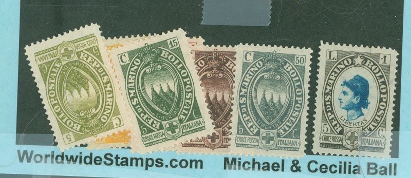 San Marino #b18-24 Unused Single (Complete Set)