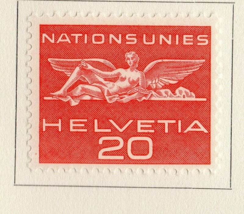 Switzerland Helvetia 1955 Early Issue Fine Mint Hinged 20c. NW-170830