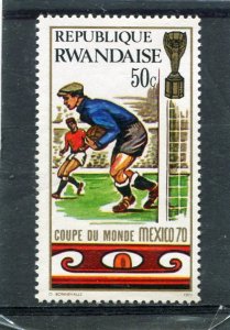 Rwanda 1970 FOOTBALL MEXICO WORLD CUP Stamp 50c Unused