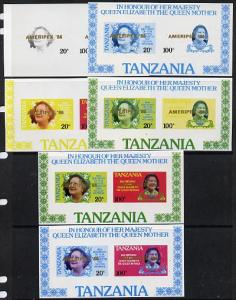 Tanzania 1986 Queen Mother m/sheet (containing SG 425 &am...