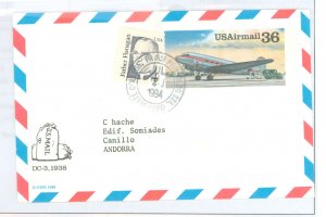 US UXC24 Uprated usage to Andorra Europe; Scott cv for postally used is listed in Italics.