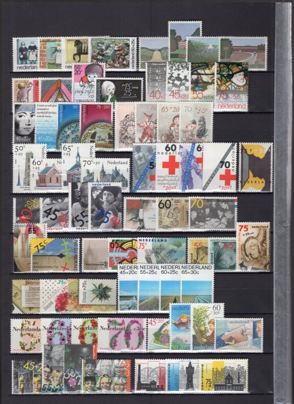 Netherlands 1965-1990 Collection 373 Stamps + 15 Mini-sheets All MNH