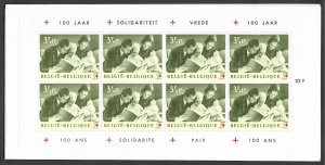 Belgium # B745a  Red Cross booklets - both languages  (2)  Mint NH