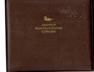 America's State Duck Stamps Collection Album Binder 1987 Use...