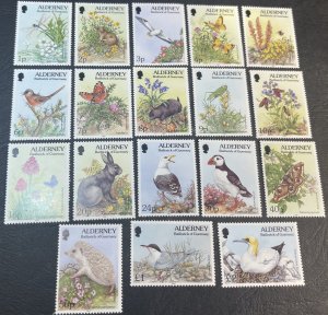 ALDERNEY # 70-87-MINT/NEVER HINGED--COMPLETE SET--1994-95