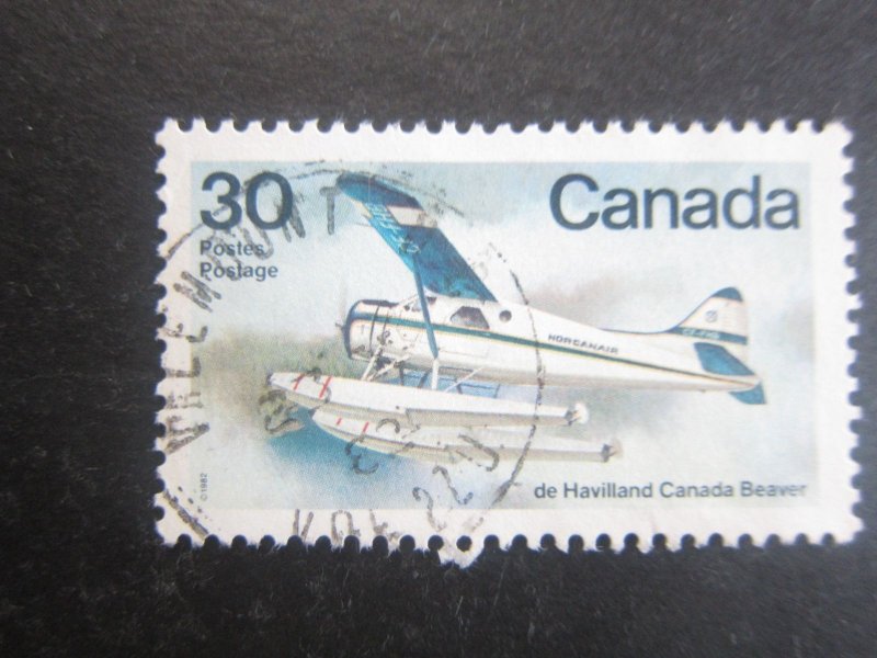 Canada #970 Bush Airplane Nice stamp{ca1858}