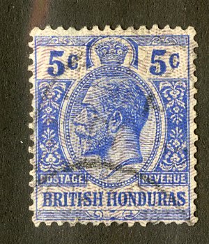 BRITISH HONDURAS 87 USED SCV $6.00 BIN $2.50 ROYALTY