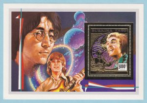 BURKINA FASO 1033 JOHN LENNON SOUVENIR SHEET  MINT NEVER HINGED OG ** L997