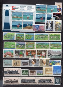 CANADA 1985 COMPLETE YEAR SET OF 40 STAMPS & S/S MNH