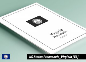 PRINTED VIRGINIA [TOWN-TYPE] PRECANCELS STAMP ALBUM PAGES (50 pages)