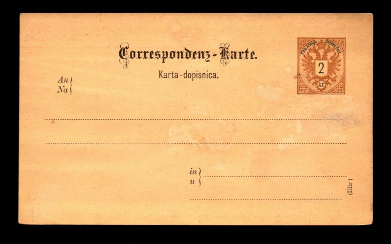 Austria 1880s 2Kr Postal Card Unused (IV) - L11314