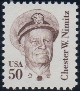 United States 1869 - Mint-NH - 50c Chester W. Nimitz (1985)