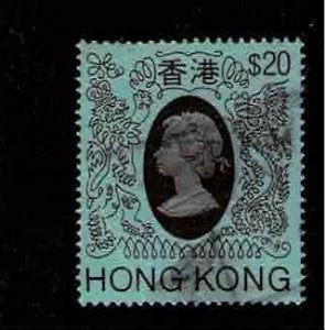 Hong Kong 1982 - Used Queen Elizabeth II - $20 - Scott # 402