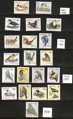 AUSTRALIA Scott 682-6, 713-8, 732-9 and 768 MNH**  comple...