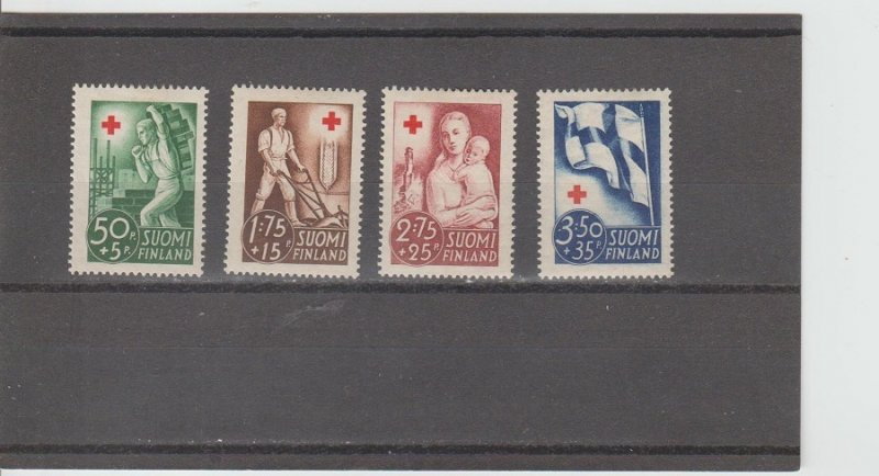 Finland  Scott#  B44-B47  MH  (1941 Red Cross)