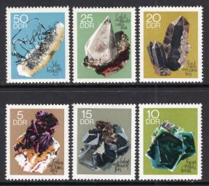 Germany DDR 1105-1110 Minerals MNH VF