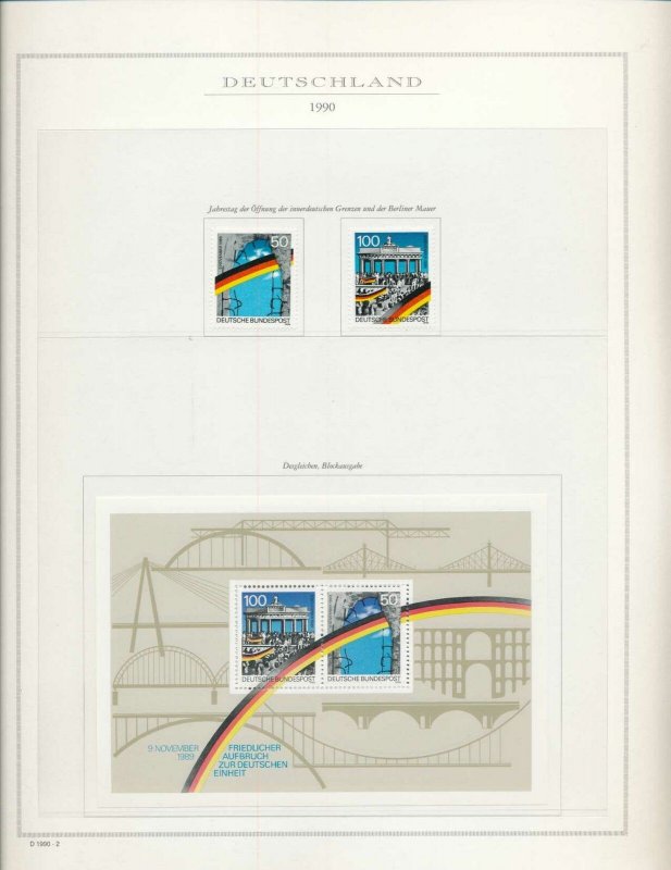 Germany 1990/91 MNH On 16 Pages(Apprx 130 Items)W3476AAA