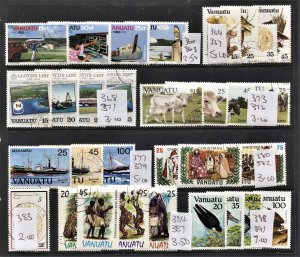 STAMP STATION PERTH Vanuatu #Selection of 9 Sets CTO CV$35.00