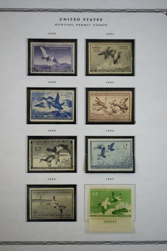 US 1937 to 1981 Duck Stamp Collection