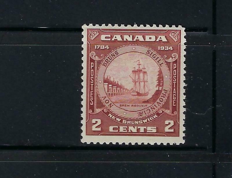 CANADA SCOTT #210 1934 ANNIVERSARY OF NEW BRUNSWICK  - MINT NEVER HINGED