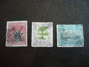 Stamps - North Borneo - Scott# 60,61,66 - Used Part Set of 3 Stamps