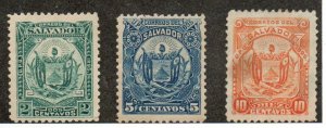 El Salvador 118-120 Mint hinged