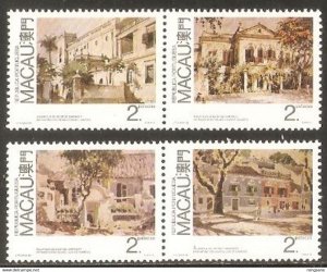 1989 Macau/Macao COLORFUL Paintings 4v STAMP