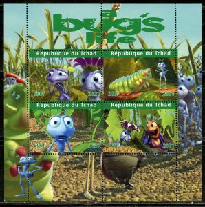 CHAD 2021 'A BUG'S LIFE' SHEET MINT NH