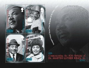 Montserrat - 2009 80th Birthday of Martin Luther King Jr. - Sheet of 4 - MNH