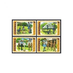 Dominica 630-634,MNH.Michel 637-640,Bl.57. Girl Guides,50th Ann.1979.Cooking,