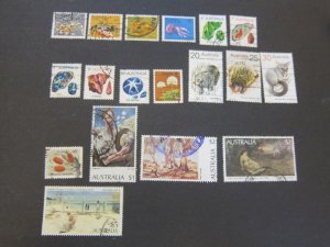 Australia 1973 Sc 554-578 selected FU