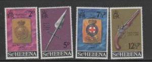 ST. HELENA #267-270 1972 MILTARY WEAPONS MINT VF NH O.G