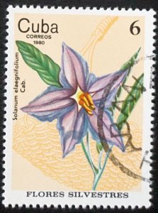 Cuba Sc# 2371  WILDFLOWERS wild flowers 6c   1980 used cto