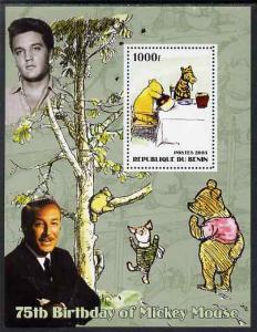 BENIN SHEET DISNEY ELVIS PRESLEY POOH