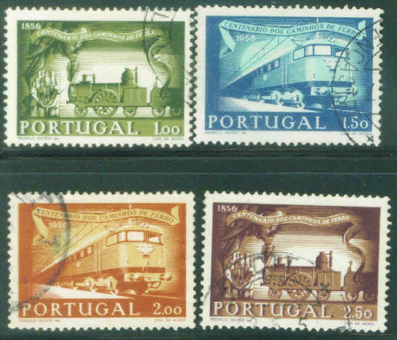 Portugal Scott 818-21 used complete train set CV$4.20