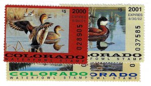 CO4,5,11,12 Mint,OG,NH... State Duck Stamps... SCV $44.00