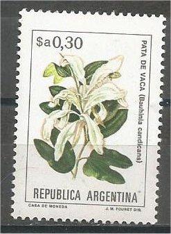 ARGENTINA, 1983, MNH 0.30a, Flowers, Scott 1432